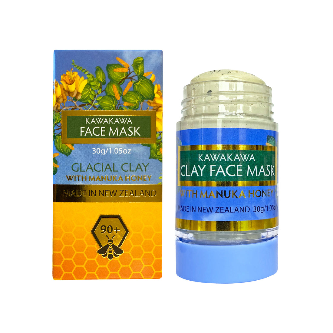 Manuka Honey Clay Face Mask 30g -Kawakawa