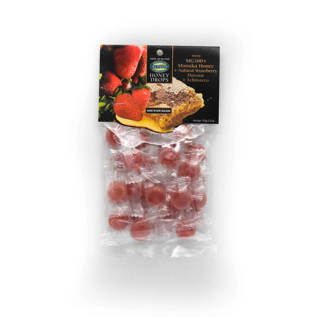New Zealand Active 10+ Manuka Honey & Strawberry with Echinacea Lozenges