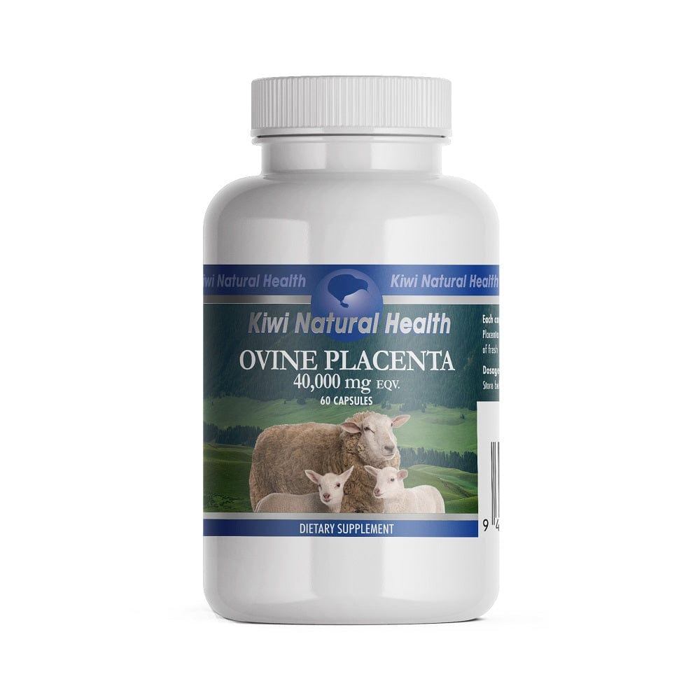Kiwi Natural Health Ovine Placenta 40,000mg EQV 60 Capsules